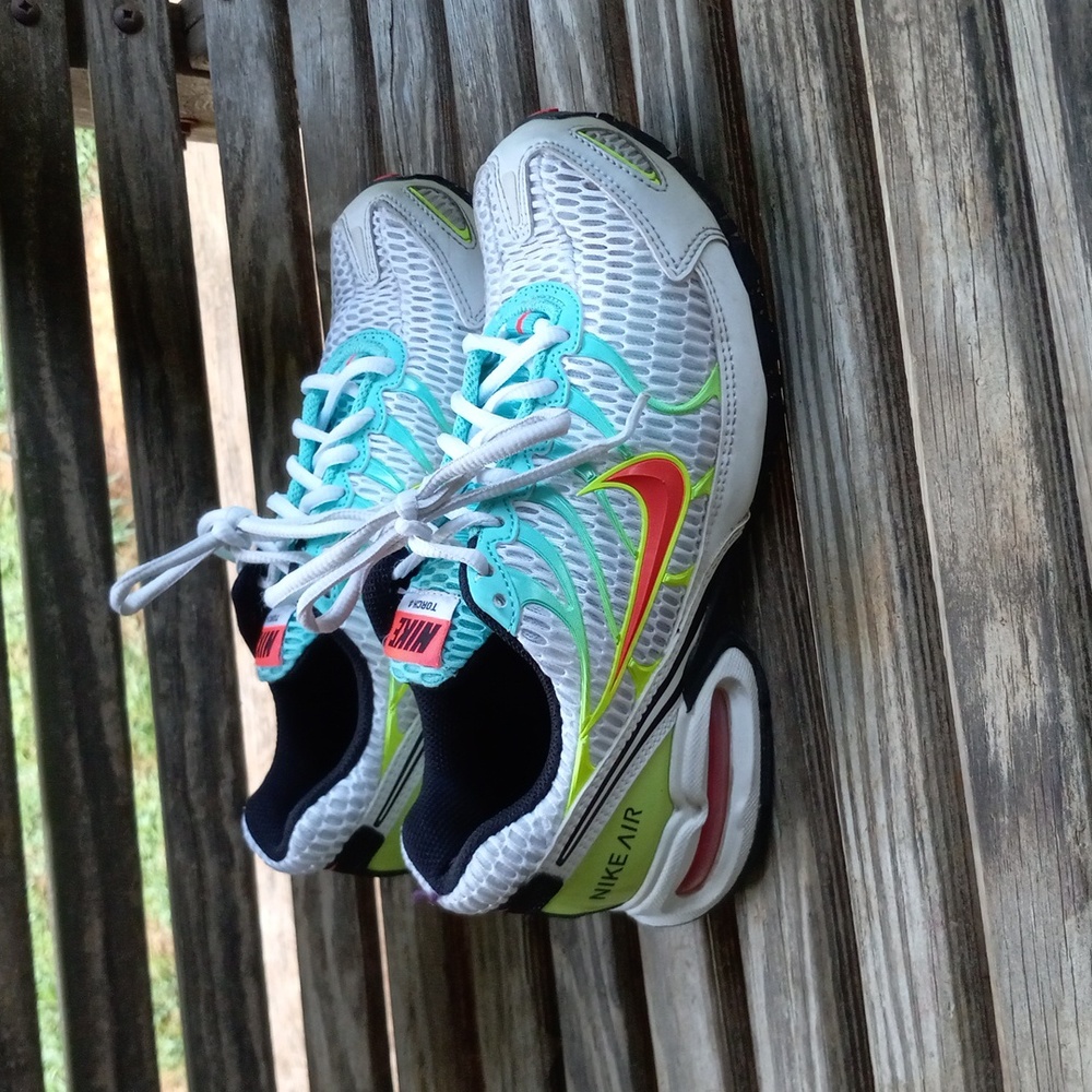 Nike Air Max Torch 4 White Volt Laser Crimson Women's Sneaker Size 6.5